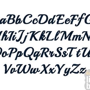 Cheer Script Embroidery Font – 1″ 2″ - Etsy