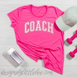 COACH – Curved Applique - 5 SIZES - Instant Download Embroidery Design