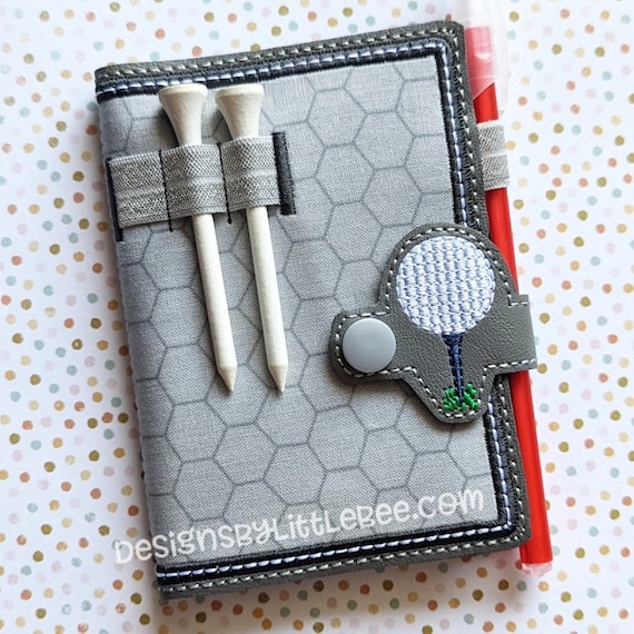 Golf & Tee Caddy Mini Composition Book Snap Cover Instant Etsy