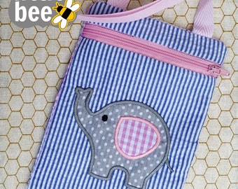 PLIK CYFROWY Torebka typu crossbody Roberta *bez widocznych szwów* z projektem zamka błyskawicznego w maszynie do haftu tamborkowego 5x7 6x10 8x12