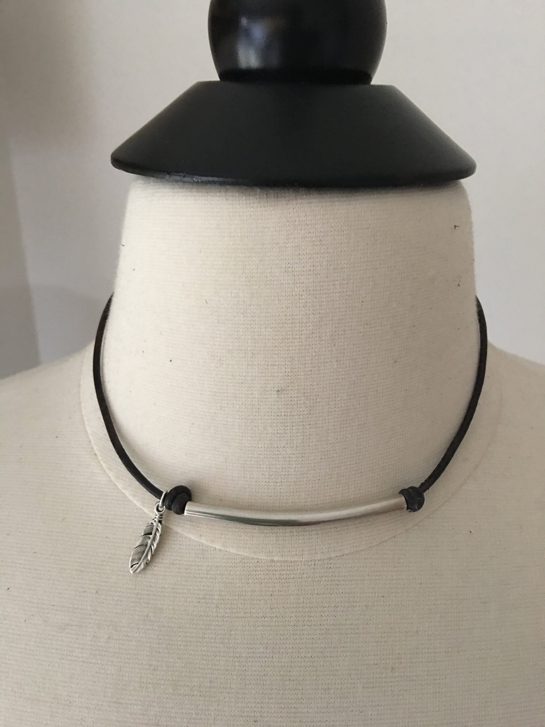 Boho Leather Style Choker Extension 