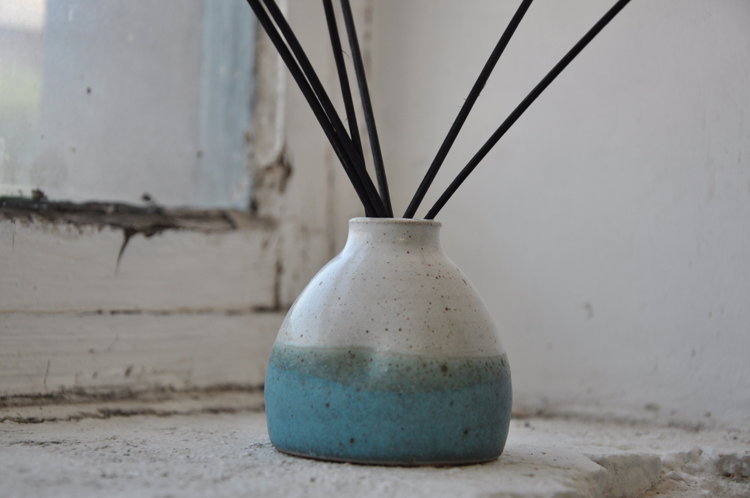 Handmade ceramic reed diffuser pottery Reed diffuser eco Etsy