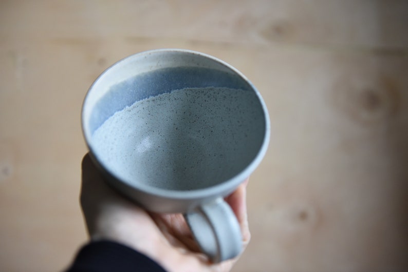 Handmade ceramic mug, pottery cup, tea, coffee, eco, rustic, modern, birthday present, art, Scandinavian, Christmas gift, home, kitchenware image 5