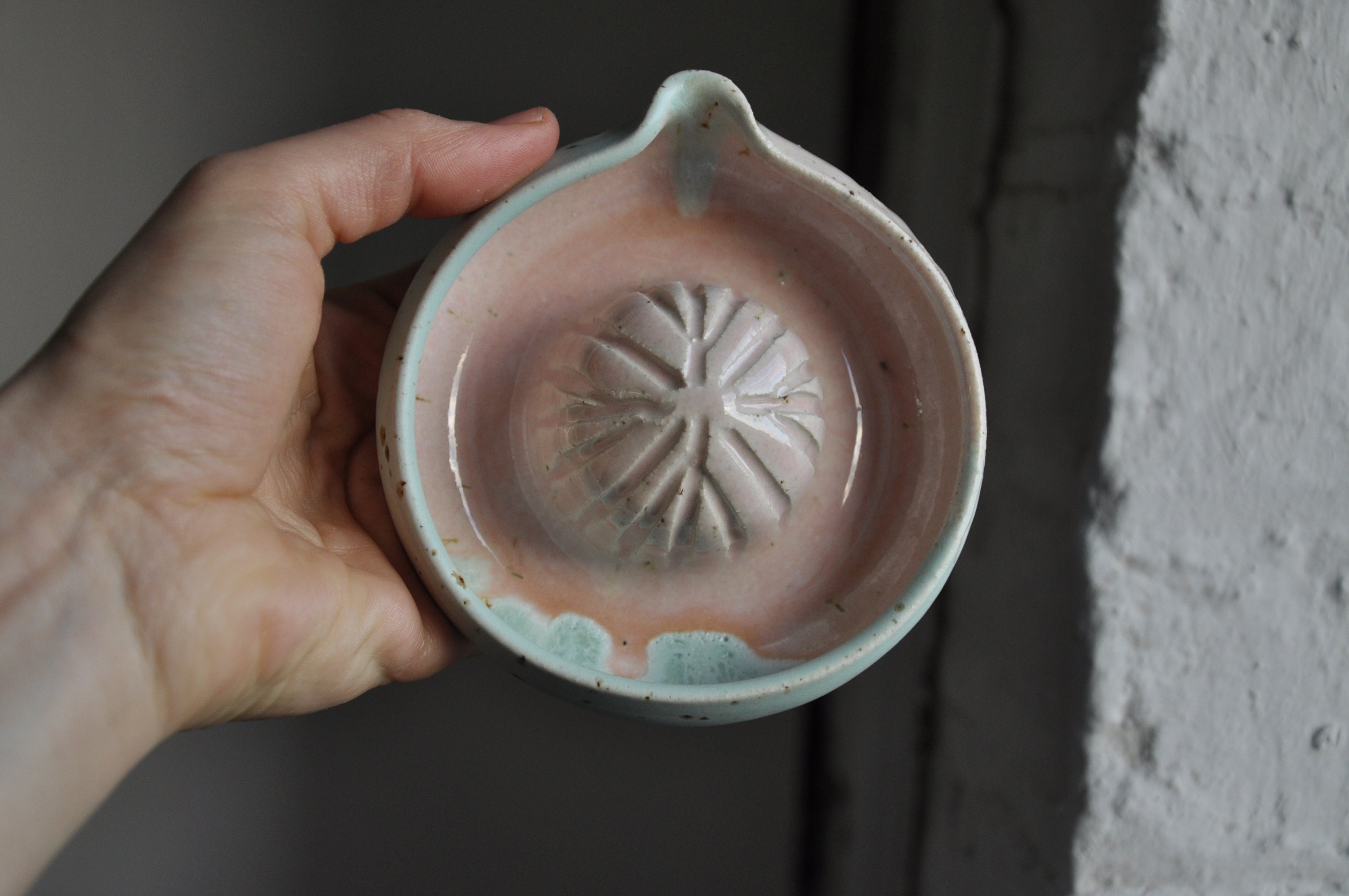 Handmade ceramic lemon juicer pottery juicer eco rustic Etsy