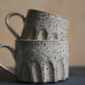 Handmade ceramic mug, pottery cup, Pinterest, eco, rustic, modern, birthday, wedding, anniversary gift, home, Scandinavian, kitchenware image 3