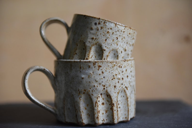 Handmade ceramic mug, pottery cup, Pinterest, eco, rustic, modern, birthday, wedding, anniversary gift, home, Scandinavian, kitchenware image 3