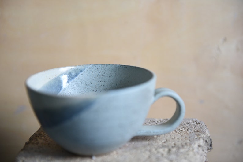 Handmade ceramic mug, pottery cup, tea, coffee, eco, rustic, modern, birthday present, art, Scandinavian, Christmas gift, home, kitchenware image 2