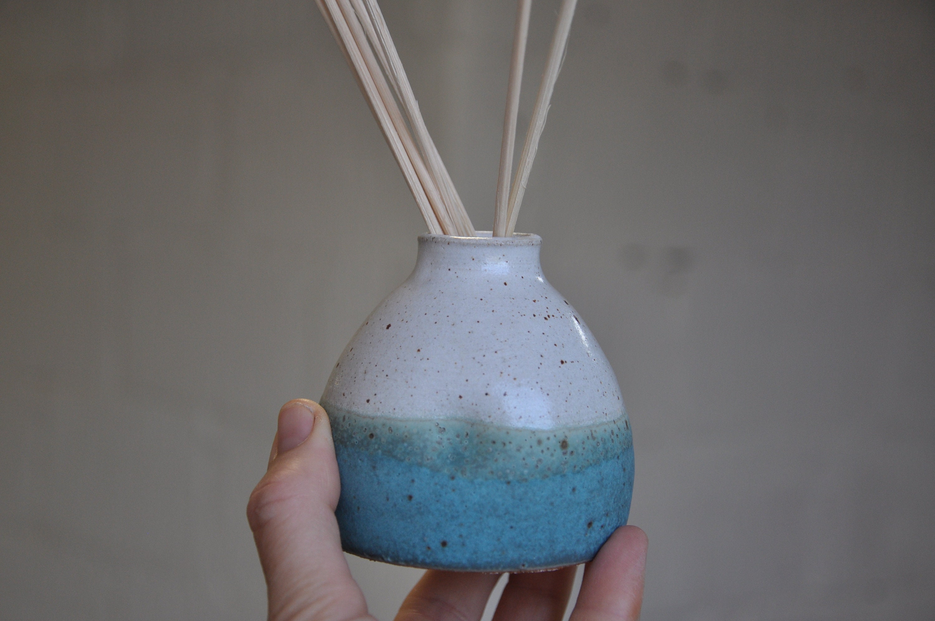 Handmade ceramic reed diffuser pottery Reed diffuser eco Etsy