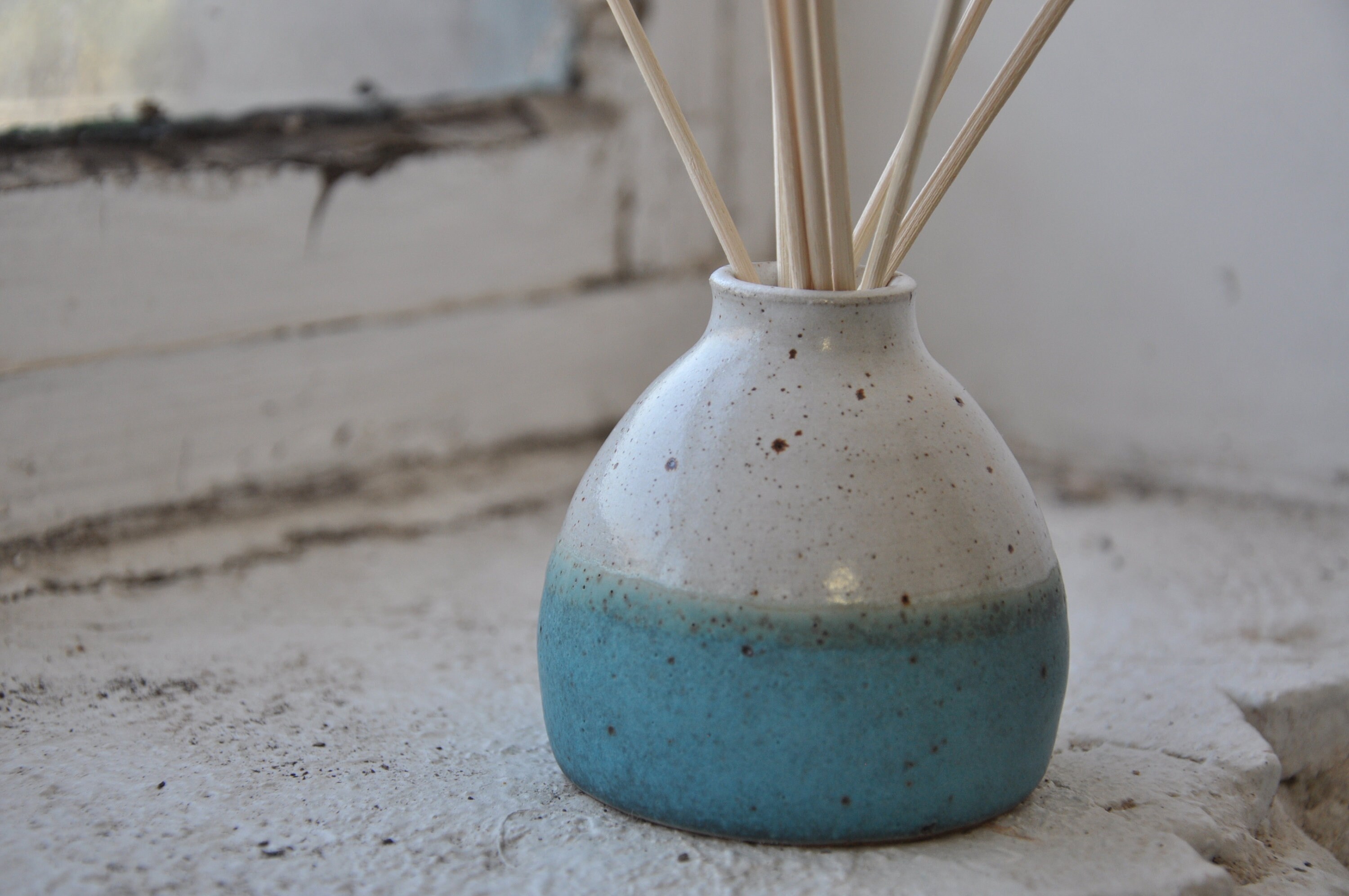 Handmade ceramic reed diffuser pottery Reed diffuser eco Etsy