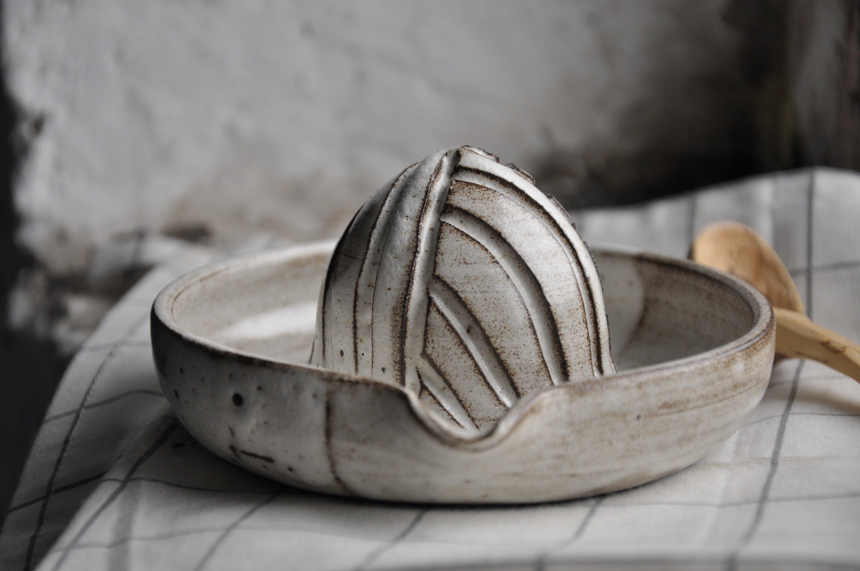 Handmade ceramic lemon juicer pottery juicer eco rustic Etsy