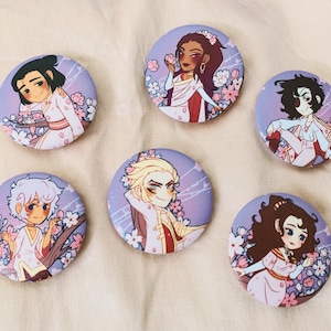Cheery Blossom Festival Buttons, The Arcana Game