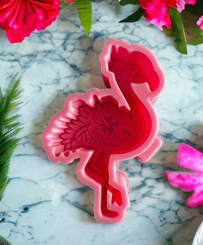 Flamingo Silicone Freshie Mold image 1