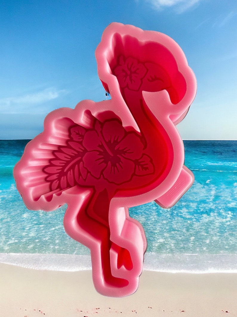 Flamingo Silicone Freshie Mold image 2