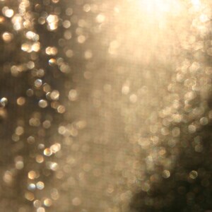 May include: An abstract image with a soft focus effect. The image features a warm, golden colour palette with bokeh-style highlights. The overall effect is dreamy and ethereal, suggesting light and texture.