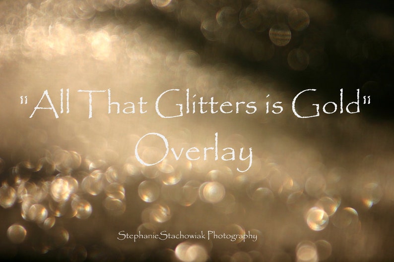 Christmas, Bokeh Overlay, New Years Overlay, Glitter Overlay, Textures, Gold, Instant Download, Gold Overlay image 1