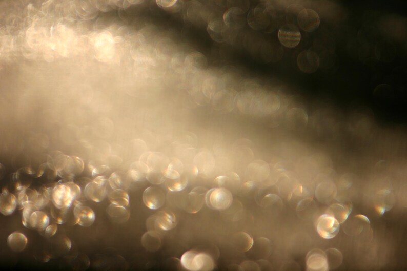 May include: Abstract image with a soft focus effect. The image features a gradient of light and dark tones, with a scattering of out-of-focus, circular highlights. The overall effect is a dreamy, ethereal aesthetic.