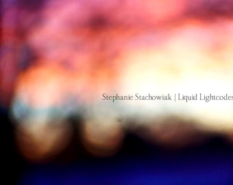 Digitale Datei zum Drucken, Sonnenuntergänge in Abstrakt Serie: Flüssige Seide, Abstrakt, Natur Fotografie