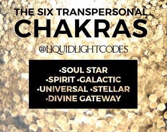 Ativação do Código de Luz dos Chakras - Seis Chakras Transpessoais - Estrela da Alma, Espírito, Universal, Galáctico, Portal Divino Universal