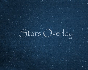 Star Overlay, Set of 3 Real Star Overlays, Star Texture