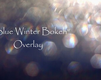 Bokeh Overlay, Overlay, Textures, Layers, Winter, Instant Download