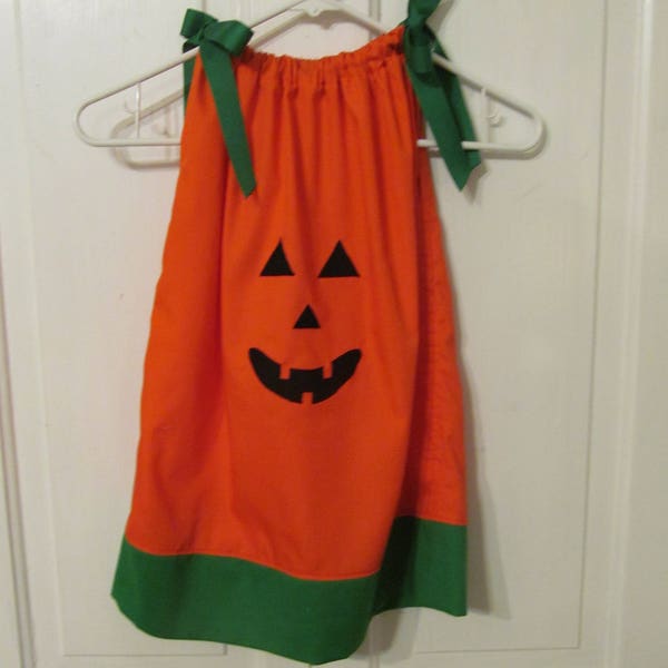 Jack-O'-Lantern Dress/ Pumpkin Dress / Baby Girl/Toddler/Costume Dress/Halloween/Autumn