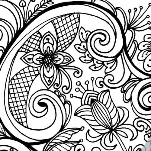 Printable Adult Coloring Page Flower Mandala Instant | Etsy Canada