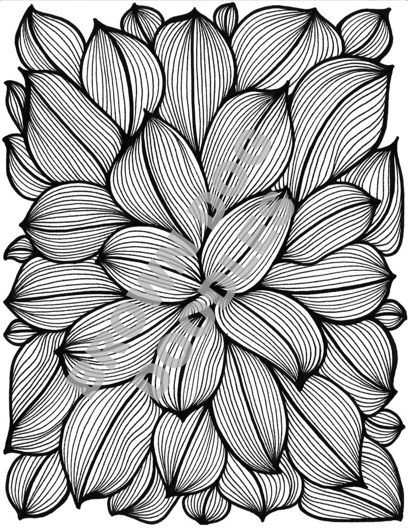 LEAVES COLORING PAGE | Etsy