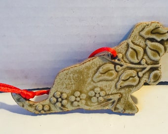 dog walker ornament
