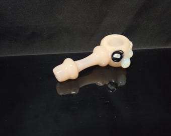 Pink Glass Handpipe with Opal