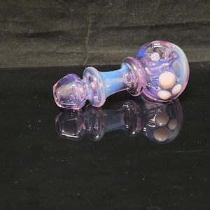 Lavender Fumed Glass Pipe #44