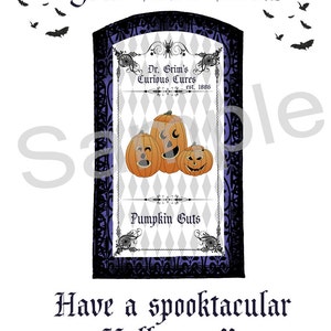 Printable Halloween Labels Digital Download Halloween Labels | Etsy