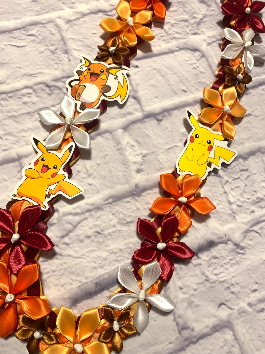 Pickachu Pokemon Lei , Pokémon Fan Lei, Pickachu Lei - Etsy