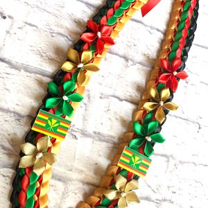 Lei graduado hawaiano, lei graduado de Hawái, lei de bandera del estado hawaiano, bandera kanaka maoli