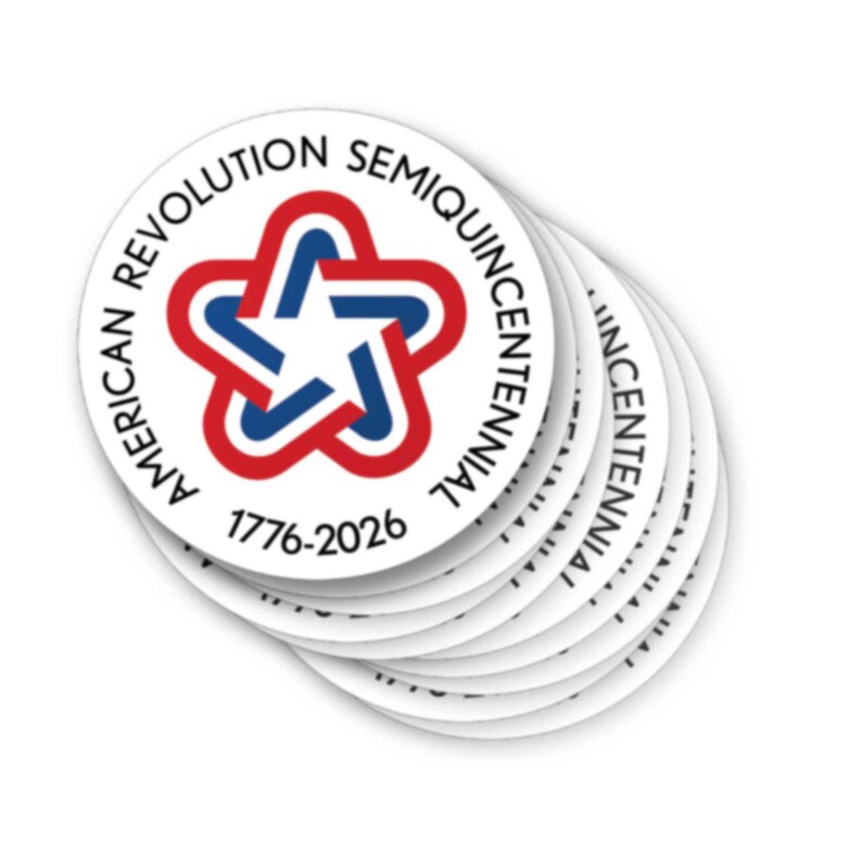 Revolutionary Sticker Bulk Die Cut Stickers - USA 250 - Retro Star - Etsy