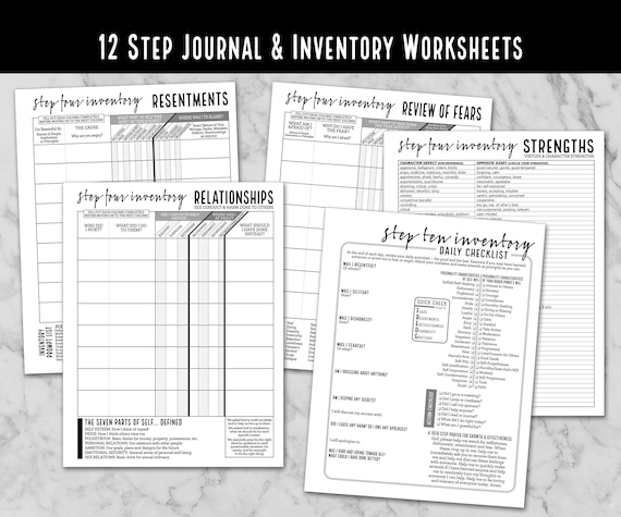 11th step inventory worksheet