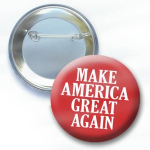 Donald Trump for President Button 2.25&quot; Pin - Make America Great Again MAGA 2024 Election - Bulk 10 25 50