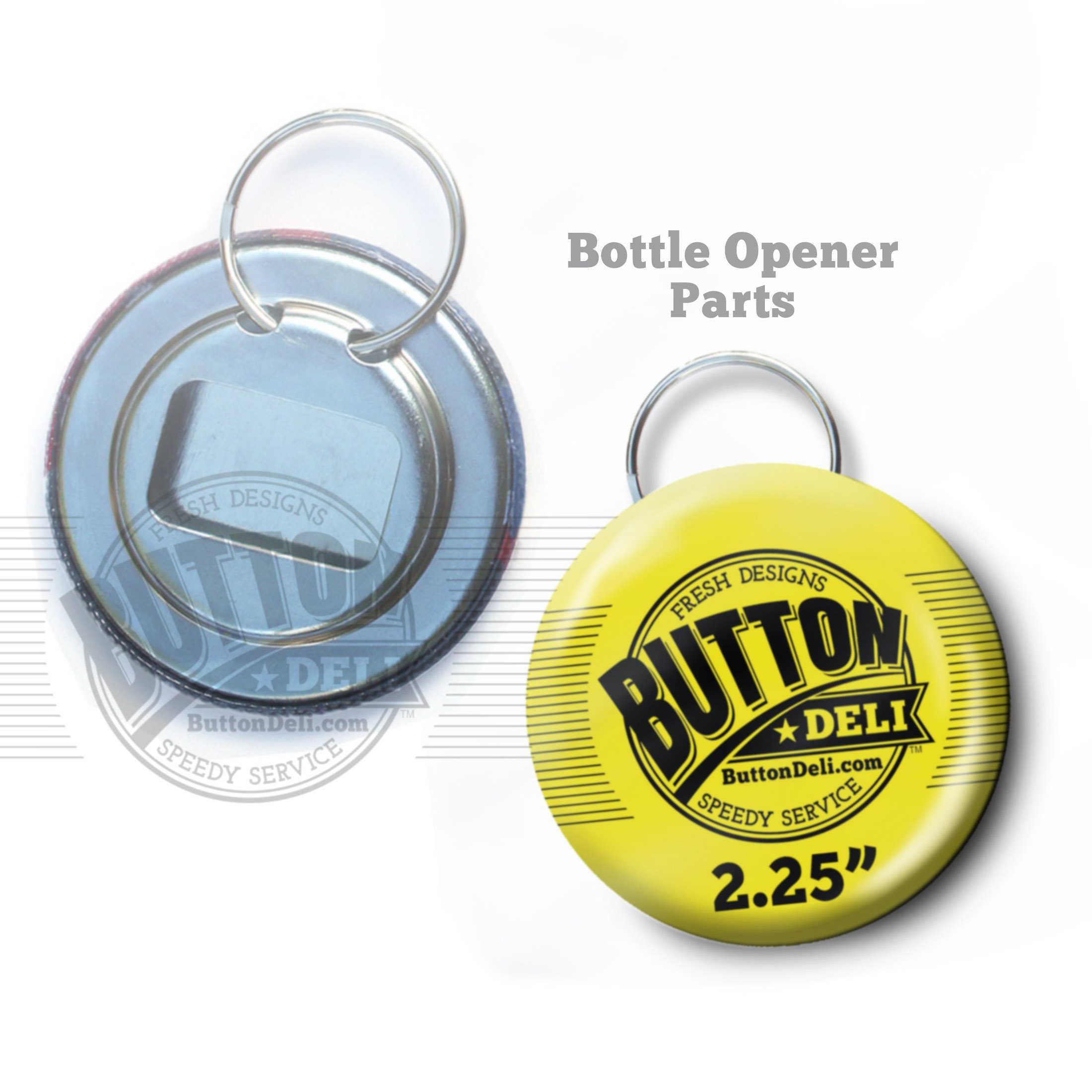 1.5 Versa-Back Snap Hook Keychain Set 1000 Sets by American Button Machines