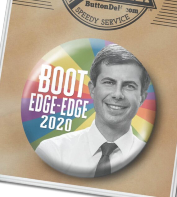 3-PACK Pete 2020 RAINBOW button 2.25 Buttigieg President Boot Edge Mayor Pin