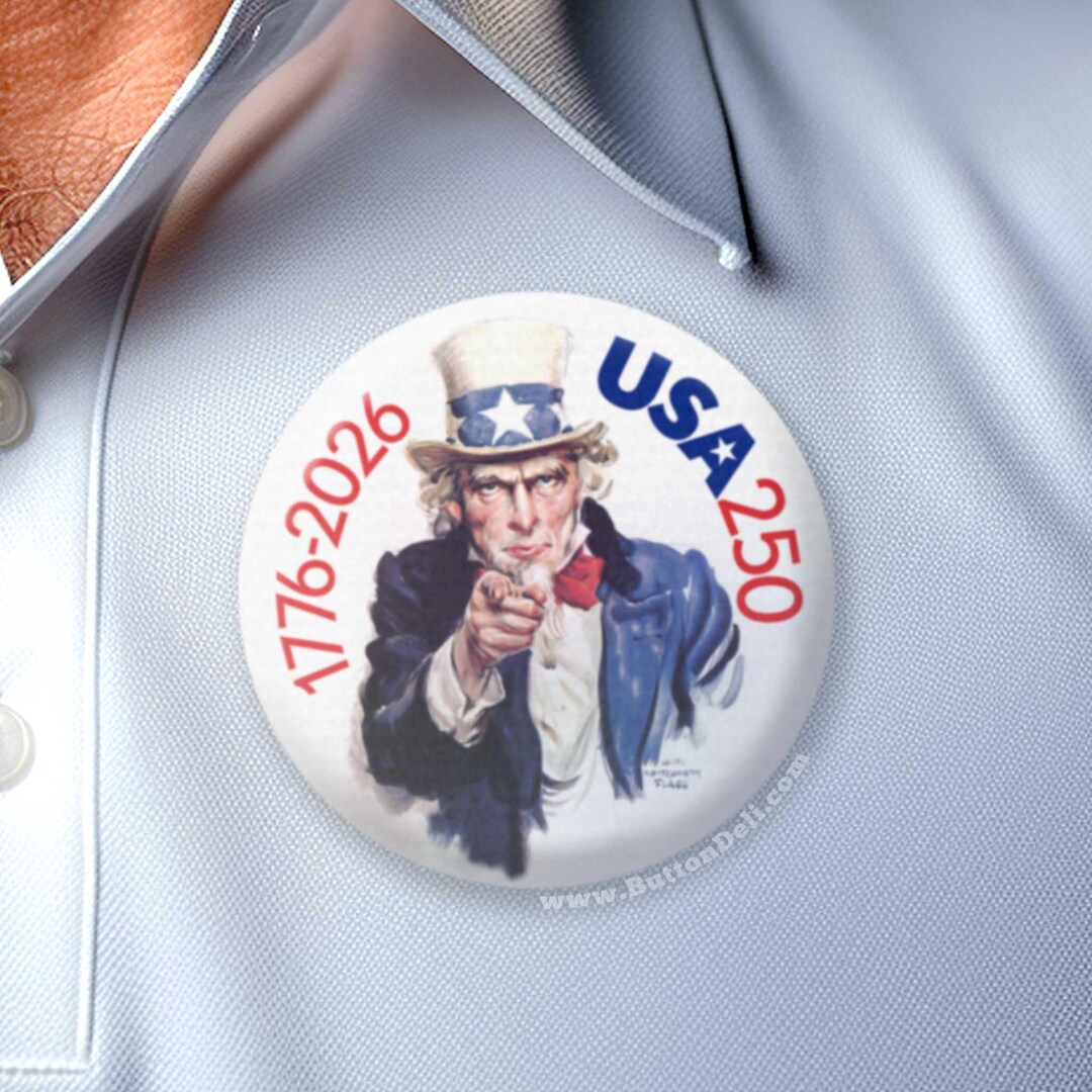 Uncle Sam Pac 12-pack BUTTONS - Uncle Sam USA 250 1776-2026 - Etsy