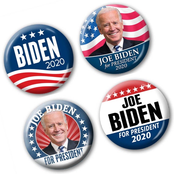 Joe Biden 2020 For President 2020 Blue 3 nch Pinback Button Pin