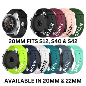 Compatible With Garmin Approach S44 Band, 20mm Quick Release Silicone