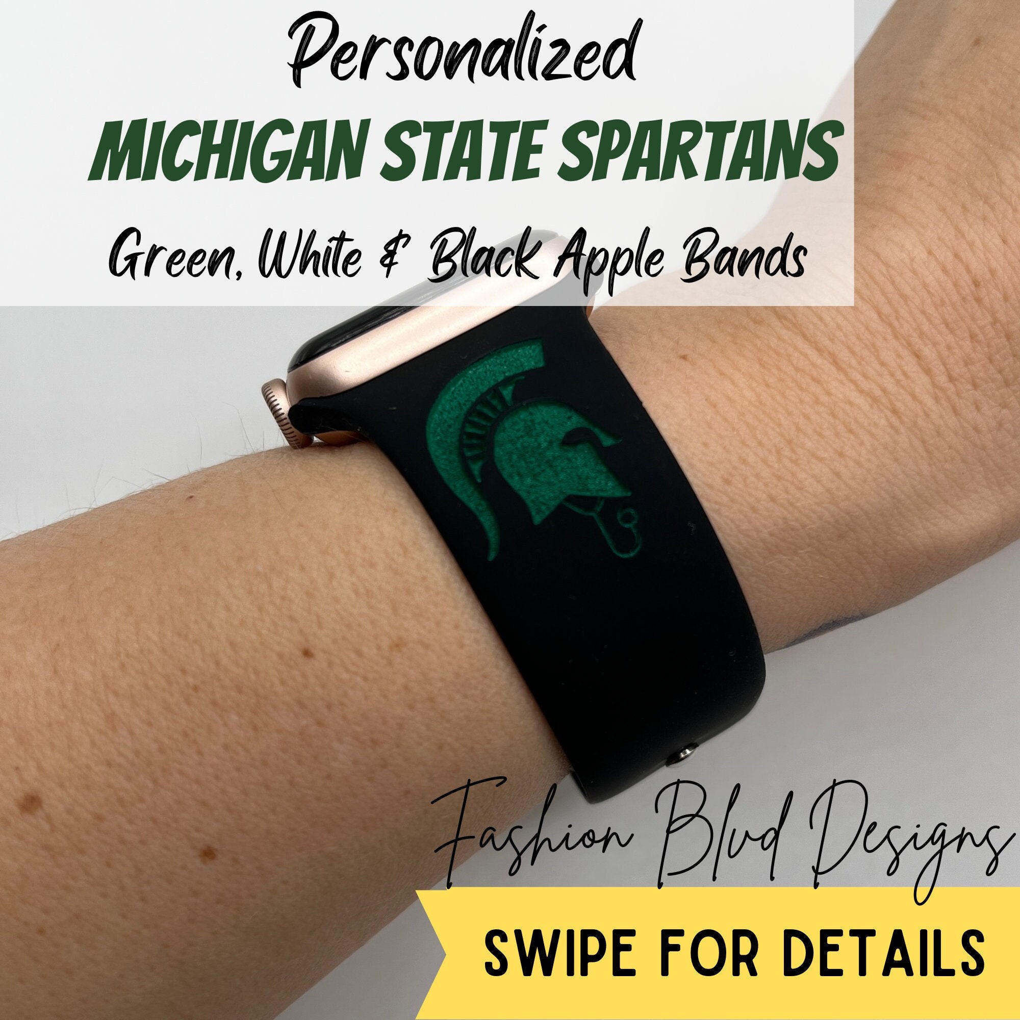 Michigan state apple watch band hotsell