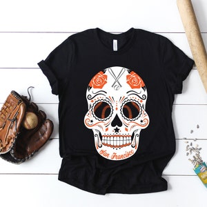 San Francisco sugar skull shirt | San Francisco baseball shirt | San Francisco Baseball tank top | sweatshirt | Customize | Size XS-4X