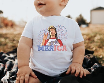 4th of July toddler shirt, Joe Dirt Merica shirt kids, Memorial day kids shirt, trendy retro patriotic tee, pop culture baby onesie®