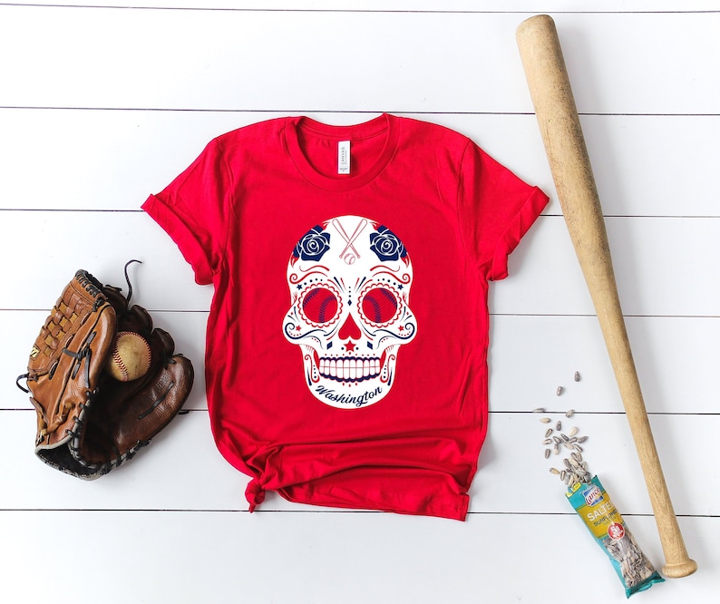 Washington Sugar Skull Shirt Washington Baseball Shirt - Etsy