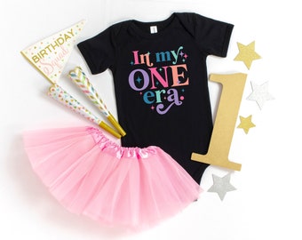 In my one era shirt, First birthday shirt, Swiftie birthday shirt, Toddler girl birthday outfit, pop culture baby onesie®, girl 1st birthday