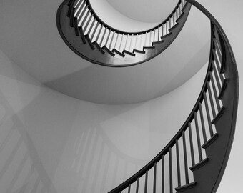 Shaker Village of Pleasant Hill Black & White Spiral Staircases