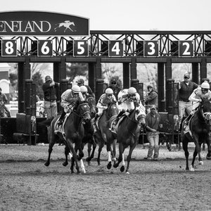 Keeneland Horse Racing Fine Art Print, Lexington, Bluegrass, Kentucky, Equestrian Rustic Wall Hangings Decor