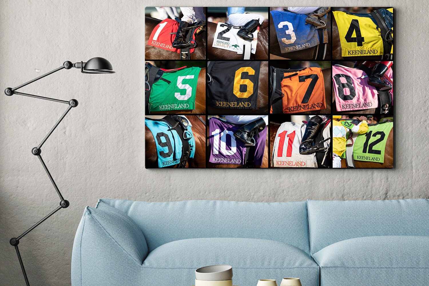 Collage of Keeneland's Saddle Cloths Horse Racing Etsy