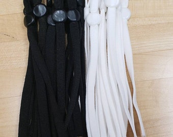 Elastic cord for face masks, Adjustable Ear Loops Elastic,Soft Elastic for sewing Face Masks , 5mm elastic cord , 1/4" Elastic, Elastic cord